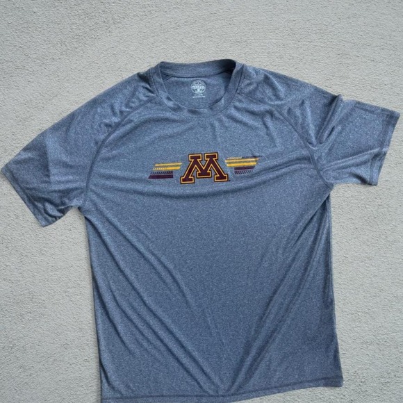 Rivalry Threads 91 Other - University of Minnesota Gophers Gray Dri-Fit T-Shirt Size L